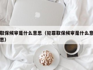 取保候审是什么意思（犯罪取保候审是什么意思）