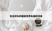 包含好玩的魔兽世界私服的词条