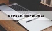 魔兽世界3.13（魔兽世界313版本）