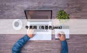 牛男网（有基色java）