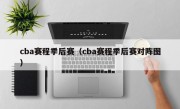 cba赛程季后赛（cba赛程季后赛对阵图）