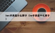 iwc手表是什么牌子（iw手表是什么牌子）