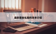 最新魔兽私服的简单介绍