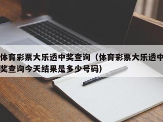 体育彩票大乐透中奖查询（体育彩票大乐透中奖查询今天结果是多少号码）