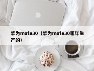 华为mate30（华为mate30哪年生产的）