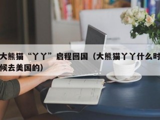 大熊猫“丫丫”启程回国（大熊猫丫丫什么时候去美国的）