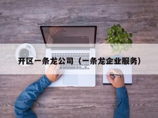 开区一条龙公司（一条龙企业服务）