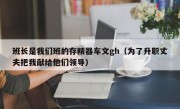 班长是我们班的存精器车文gh（为了升职丈夫把我献给他们领导）